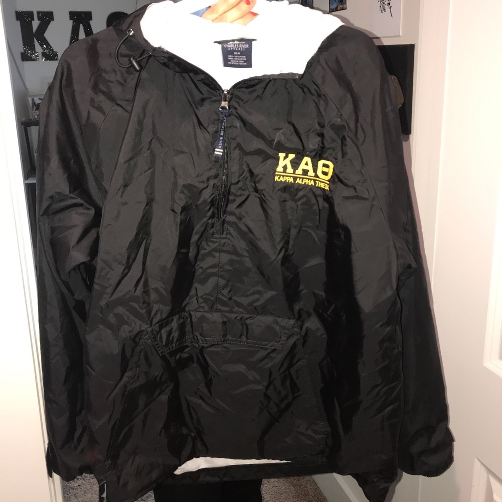 Black KAΘ windbreaker